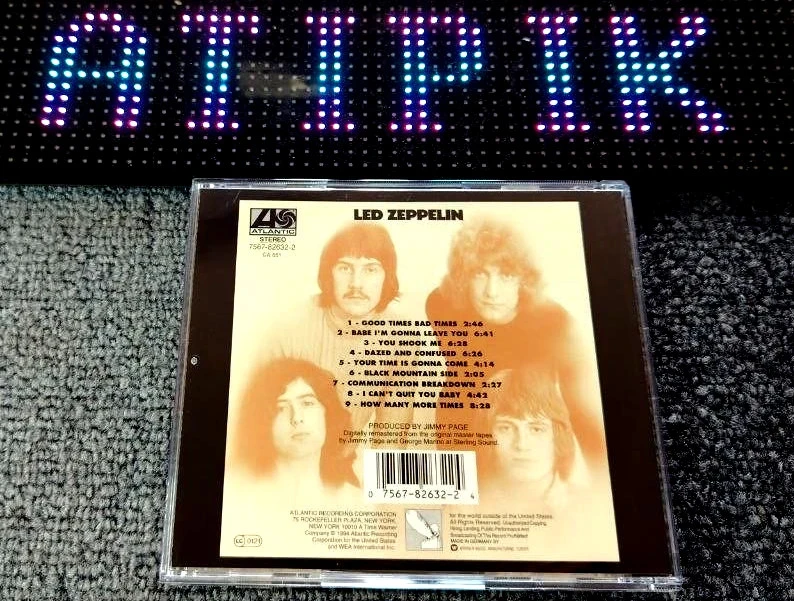 🤘 Led Zeppelin Cd - 1969 Remastered Cult Album Jimmy Page Rock 🎸 – photo 2